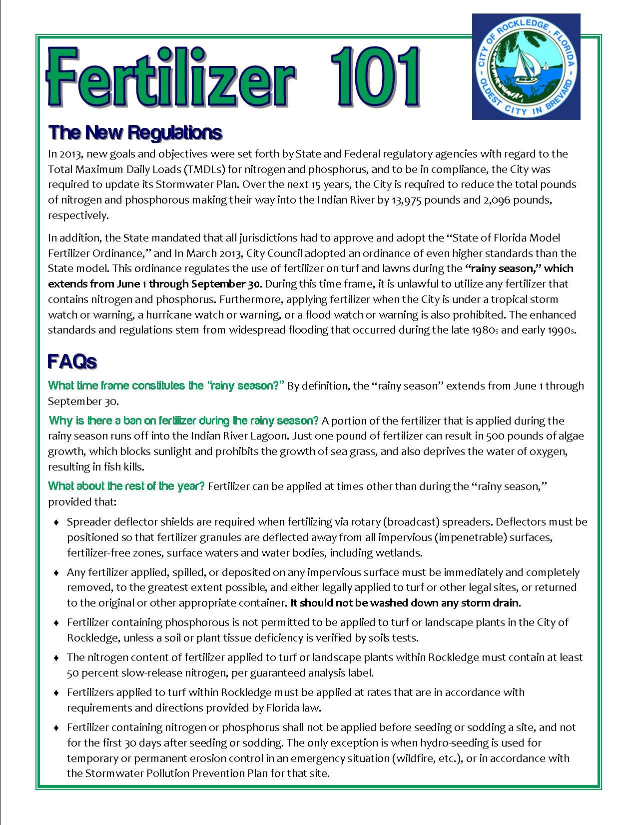 Fertilizer Fact Sheet