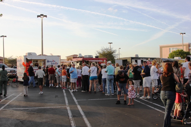 People at the The Food Truck Bazaar