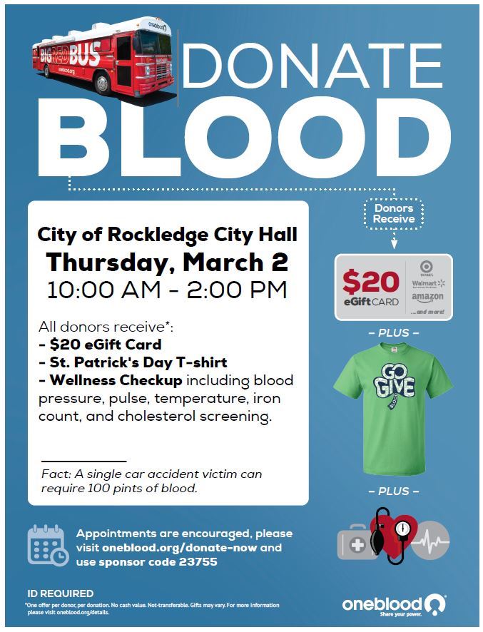 blood drive flyer
